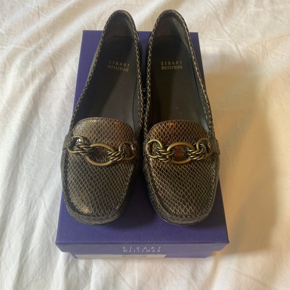 Stuart Weitzman Fuelchain Cobrette Loafers Size 6.5